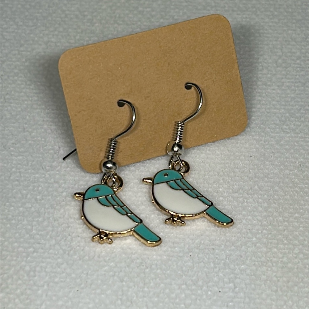 🔥🔥Beautiful blue bird dangle earring